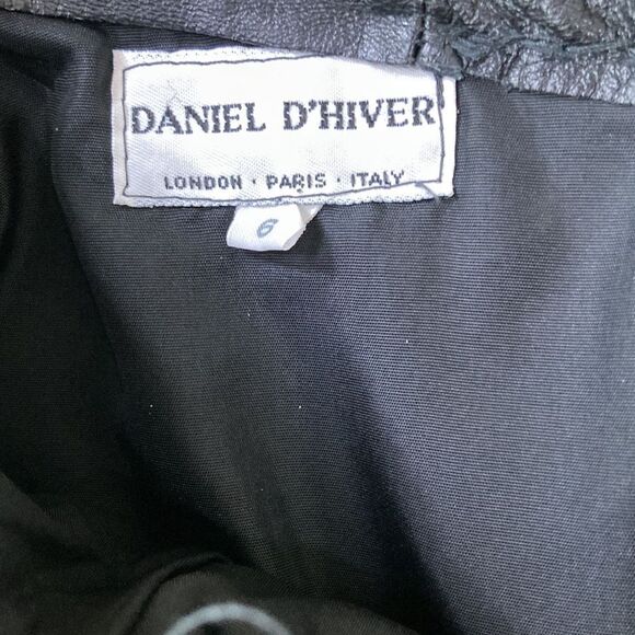 Vintage Fully Lined Black Leather Pants DANIEL D’HIVER LONDON • PARIS • ITALY - Picture 5 of 15